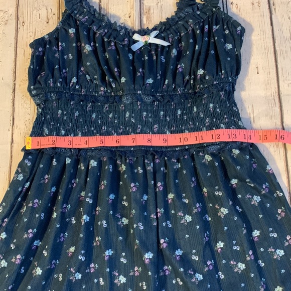 CLEANOUT SALE🚨 For Love And Lemons Blue Floral Mini Dress - Picture 8 of 10